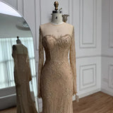 Ethereal Wedding Dress Sheath V Neck Lace Long Sleeves White Wedding Dresses Bridal Gowns HZ1214