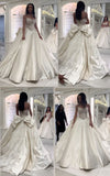 Ethereal Wedding Dress Ball Gown Strapless Lace Long White Wedding Dresses Bridal Gowns HZ1214