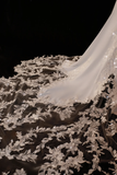 Timeless Bridal Gown Mermaid Off The Shoulder Satin Short Sleeves Wedding Dresses Elegant Bridal Gowns HZ1214