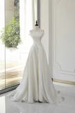 Timeless Bridal Gown Ball Gown Strapless Organza Sleeveless Long White Wedding Dresses Elegant Bridal Gowns HZ1214