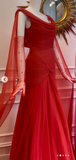 Elegant Mermaid Scoop Neck Pink Chiffon Long Prom Dresses Party Dress Summer 20th Birthday Outfits 18th Birthday Dresses HZ1214