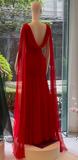 Elegant Mermaid Scoop Neck Pink Chiffon Long Prom Dresses Party Dress Summer 20th Birthday Outfits 18th Birthday Dresses HZ1214