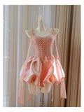 Cute A line Sweetheart Neck Short Pink Satin Formal 8th Grade Homecoming Dresses Summer Middle School Hoco Dress Homecoming Outfits HZ1214