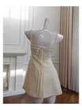 Cute A line Square Neck Short Satin Formal 8th Grade Homecoming Dresses Summer Middle School Hoco Dress Homecoming Outfits HZ1214