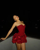 Sexy Sheath Sweetheart Burgundy Sleeveless Mini Short Formal 8th Grade Homecoming Dresses Summer Middle School Hoco Dress Homecoming Outfits Birthday Outfit HZ1214