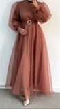 Niulatu Long Sleeves Prom Dresses Formal Evening Gown HZ1007