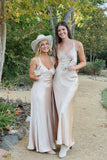 Straps Yellow Soft Satin Long Maxi HZ0308