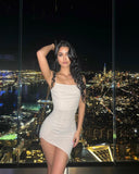 Sexy Sheath Spaghetti Straps Sequin Short Summer Birthday Dress Hoco Dress Birthday Outfit 18th Birthday Mini Party Dresses HZ1214