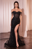 Sexy Mermaid Off The Shoulder Champagne Long Birthday Dress Prom Dress Baddie Summer Birthday Outfit HZ1214