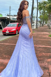 Sexy Mermaid Off The Shoulder Champagne Long Birthday Dress Prom Dress Baddie Summer Birthday Outfit HZ1214