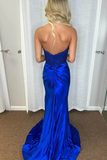 Elegant Sheath Royal Blue Sweetheart Long Birthday Dress Prom Dress Baddie Summer 20th Birthday Outfit HZ1214