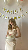 Elegant Mermaid Satin Long Birthday Dress Prom Dress Baddie Summer 20th Birthday Outfit HZ1214