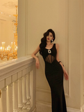 Classy Mermaid Black Long 18th Birthday Dress Party Gown 21st Birthday Outfits Birthday Dress Ideas For Women HZ1214