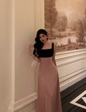 Elegant A line Square Neckline Pink Sleeveless Burgundy 23rd Birthday Dress Party Gown Birthday Outfits Birthday Dress Ideas For Women HZ1214