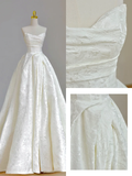 Pretty Wedding Dress Ball Gown Sweetheart Ivory Lace Wedding Dresses Bridal Gowns HZ1214