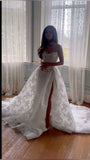 Classic Bridal Dress Ball Gown Sweetheart Lace White Wedding Dresses Minimalist Bridal Gowns HZ1214