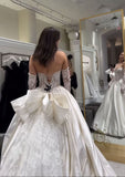 Elegant Bridal Dress Ball Gown Sweetheart White Lace Wedding Dresses Minimalist Bridal Gowns HZ1214