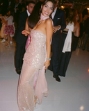 Cute Sheath Strapless Pink Sequin Short Summer Birthday Dress Hoco Dress Birthday Outfit 23rd Birthday Mini Party Dresses HZ1214