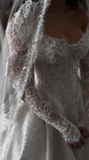 Elegant Bridal Dress Ball Gown Off The Shoulder White Lace Wedding Dresses Minimalist Bridal Gowns HZ1121