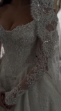 Elegant Bridal Dress Ball Gown Off The Shoulder White Lace Wedding Dresses Minimalist Bridal Gowns HZ1121