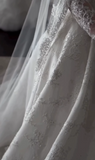 Ethereal Wedding Dress Ball Gown Off The Shoulder Tulle Lace White Wedding Dresses Bridal Gowns HZ1214