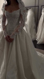 Ethereal Wedding Dress Ball Gown Off The Shoulder Tulle Lace White Wedding Dresses Bridal Gowns HZ1214
