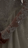 Ethereal Wedding Dress Ball Gown Off The Shoulder Tulle Lace White Wedding Dresses Bridal Gowns HZ1214