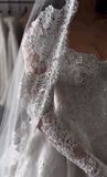 Ethereal Wedding Dress Ball Gown Off The Shoulder Tulle Lace White Wedding Dresses Bridal Gowns HZ1214