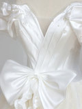Ethereal Wedding Dress Ball Gown Off The Shoulder Tulle White Wedding Dresses Bridal Gowns HZ1214