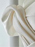Ethereal Wedding Dress Ball Gown Off The Shoulder Satin Wedding Dresses Bridal Gowns HZ1214