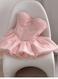 Cute Ball Gown Sweetheart Pink Lace Short Summer Birthday Dress Hoco Dress Birthday Outfit 21st Birthday Mini Party Dresses HZ1214