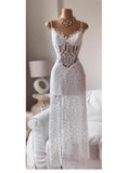 Cute A line Spaghetti Straps Lace Long Summer Birthday Dress Prom Dress Birthday Outfit 23rd Birthday Party Dresses HZ1214