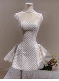 Cute A line Square Short Satin Summer Birthday Dress Hoco Dress Mini Birthday Outfit 23rd Birthday Party Dresses HZ1214
