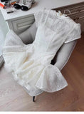 Cute A line Scoop Short Short Sleeves Lace Summer Birthday Dress Hoco Dress Mini Birthday Outfit 21st Birthday Party Dresses HZ1214