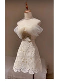 Cute A line Off The Shoulder White Summer Lace Homecoming Dress Hoco Dress Mini 20th Birthday Outfit Cocktail Dresses HZ1214