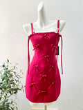 Simple A line Straps Pink Satin Homecoming Dress Summer Hoco Dresses Cocktail Dress HZ1214