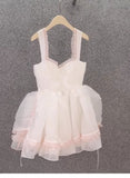 Cute A line Short Homecoming Dress Summer Pink Hoco Dresses Cocktail Dress For Senior Teens HZ1214