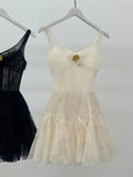 Simple A line Straps Ruffles Black Lace Short Homecoming Dress Summer Hoco Dresses Cocktail Dress HZ1214