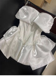 Cute A line White Short Homecoming Dress Summer Hoco Dresses Cocktail Dress For Senior Teens HZ1214