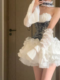 Cute Ball Gown Sweetheart Short White Homecoming Dress Summer Hoco Dresses Cocktail Dress For Senior Teens HZ1214