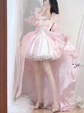 Pretty Ball Gown Short Spaghetti Straps Pink Homecoming Dress Summer Hoco Dresses Cocktail Dress For Senior Teens HZ1214