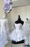 Pretty Ball Gown Short Lilac Tulle Homecoming Dress Summer Hoco Dresses Cocktail Dress For Senior Teens HZ1214