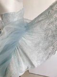 Pretty Ball Gown Short Sweetheart Blue Lace Homecoming Dress Summer Hoco Dresses Cocktail Dress For Senior Teens HZ1214