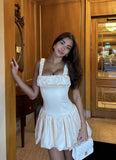Sexy Sheath Square Neckline Short Summer 20th Birthday Dress Hoco Dress Birthday Outfit 18th Birthday Mini Cocktail Dresses HZ1214