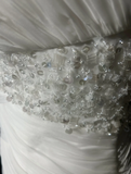 Vintage Bridal Gown Mermaid One Shoulder White Long Wedding Dresses Minimalist Bridal Gowns HZ1214