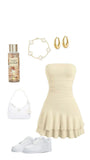 Cute A line Strapless Champagne Summer Birthday Dress Hoco Dress Mini Birthday Outfit 18th Birthday Cocktail Dresses HZ1214