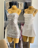 Classy Sheath Spaghetti Straps Short Birthday Outfits Homecoming Dress Summer Hoco Dresses Cocktail Dress HZ1214