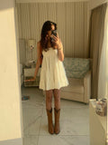 Cute A line Spaghetti Straps Summer Chiffon Homecoming Dress Hoco Dress Mini 20th Birthday Outfit Cocktail Dresses HZ1214