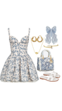Simple A line Straps Blue Floral Short Homecoming Dress Summer Hoco Dresses Cocktail Dress HZ1214
