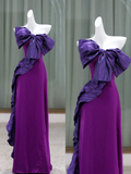 Gorgeous Mermaid Strapless Grape 23rd Birthday Dress Prom Dress Birthday Outfits For Women HZ1214